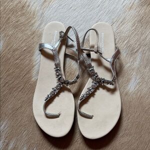 Benjamin Walk Women's Sandals in Sparkling Silver